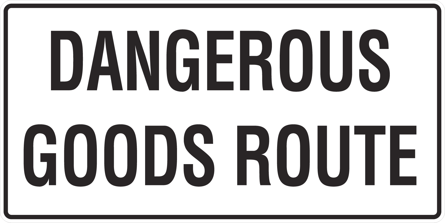 Regulatory Sign 30x60